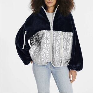 UGG Marlene Quilted Jacket Metallic Women Size M